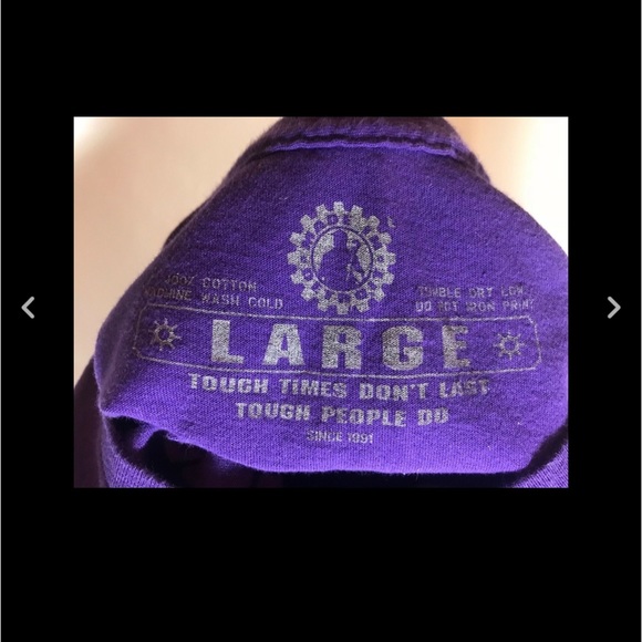 Made In Detroit Purple Winged Tire Logo T-shirt L - Picture 4 of 6